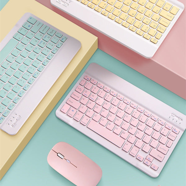 Tablet Wireless Keyboard and Mouse for iPad Wireless Keyboard & Mouse Set - Tophatter Daily Deals