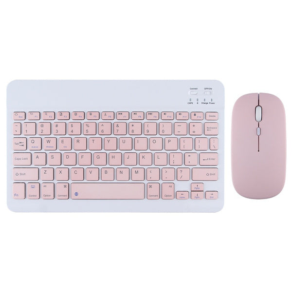 Tablet Wireless Keyboard and Mouse for iPad Pink Wireless Keyboard & Mouse Set - Tophatter Daily Deals