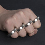 Folding Brass Knuckles 440C Stainless Steel Brass Knuckles - Tophatter Daily Deals