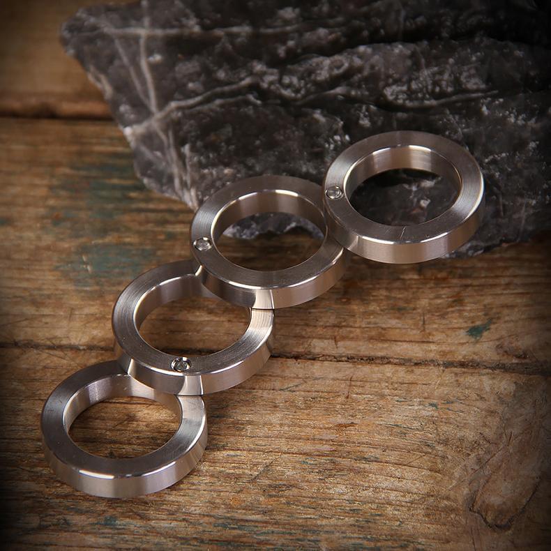 Folding Brass Knuckles 440C Stainless Steel Brass Knuckles - Tophatter Daily Deals