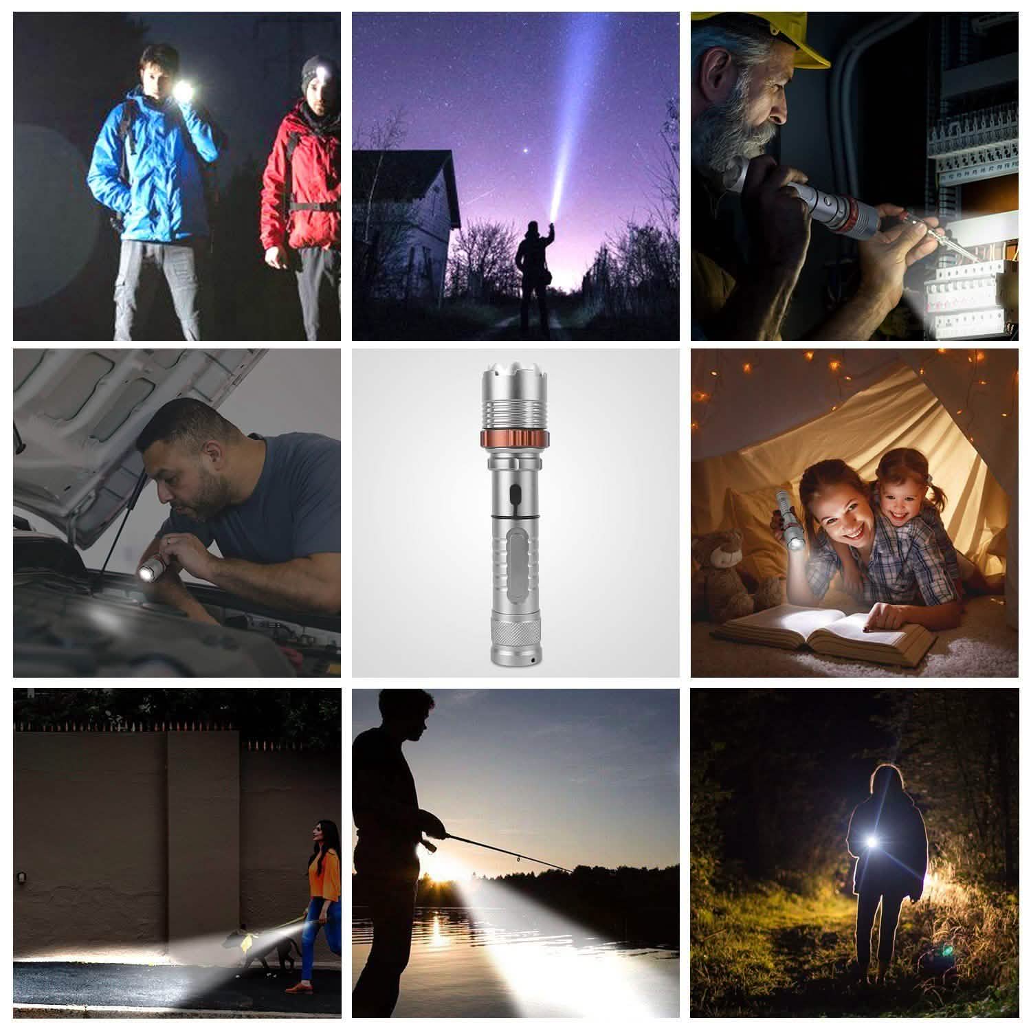 Tactical Military LED Flashlight Tactical & Self Defense - Tophatter Daily Deals