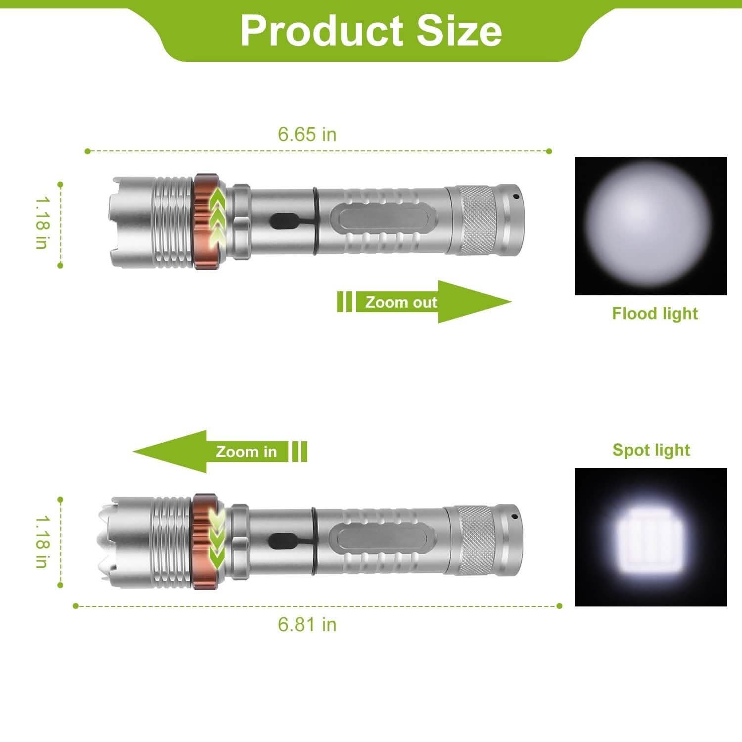 Tactical Military LED Flashlight Tactical & Self Defense - Tophatter Daily Deals