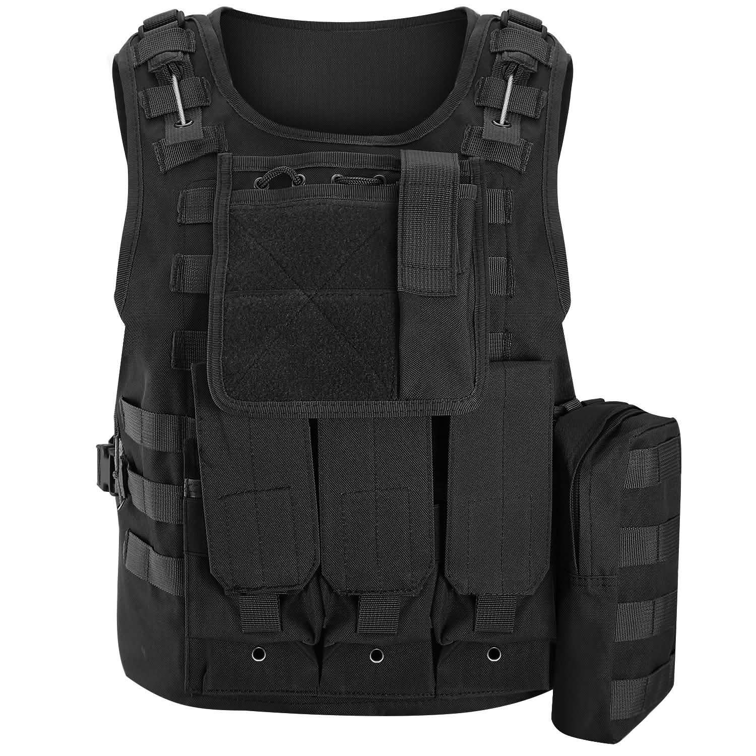 Tactical Military Vest Black Tactical & Self Defense - Tophatter Daily Deals