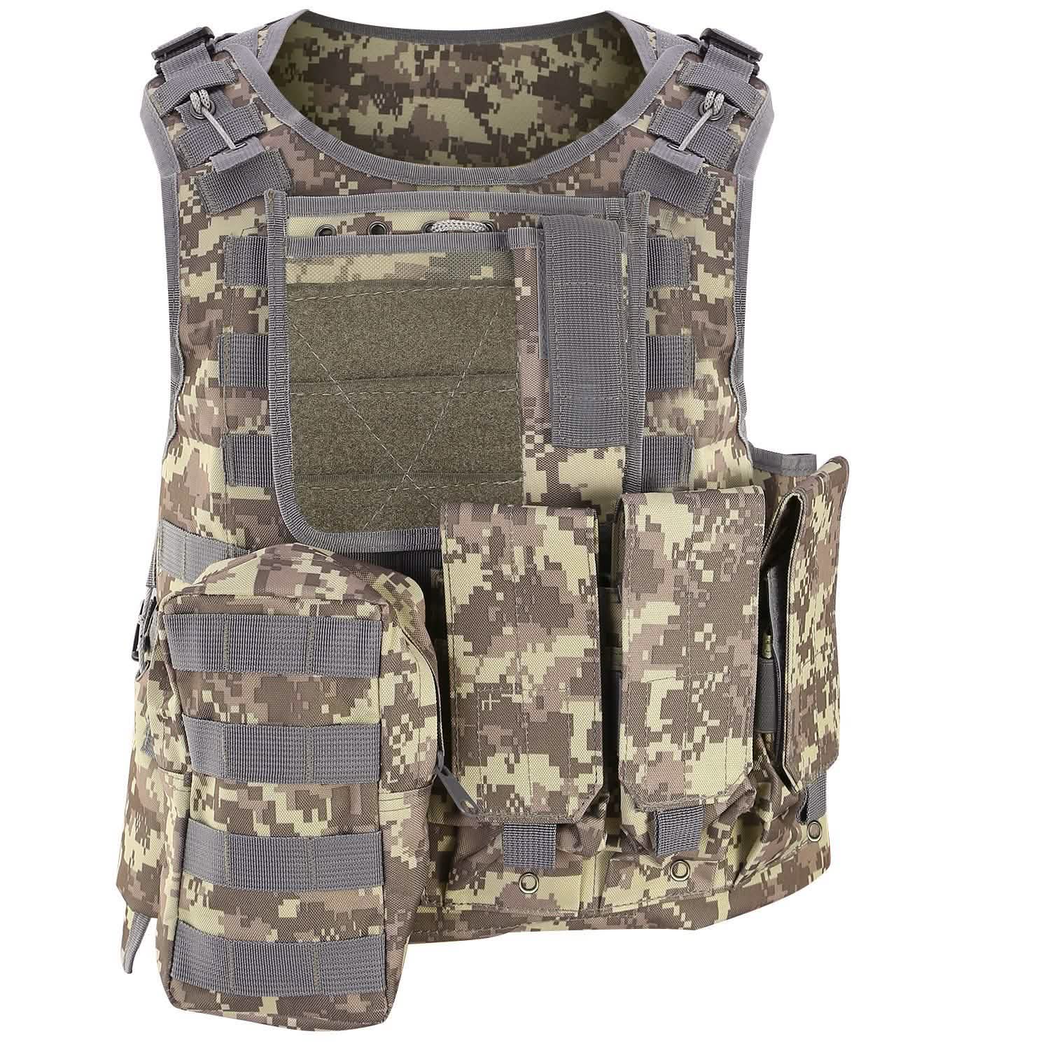 Tactical Military Vest Camo Tactical & Self Defense - Tophatter Daily Deals