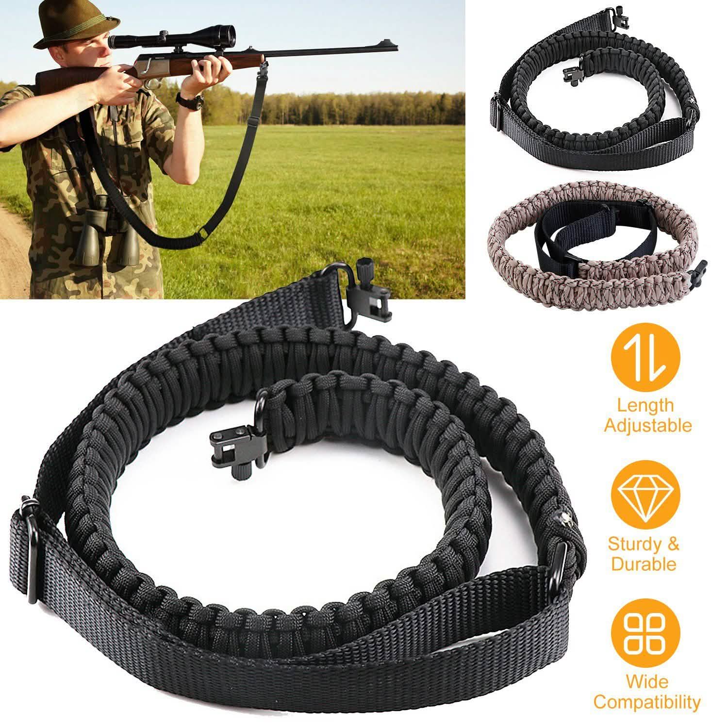 Tactical Paracord Sling - Adjustable Paracord Strap Tactical & Self Defense - Tophatter Daily Deals