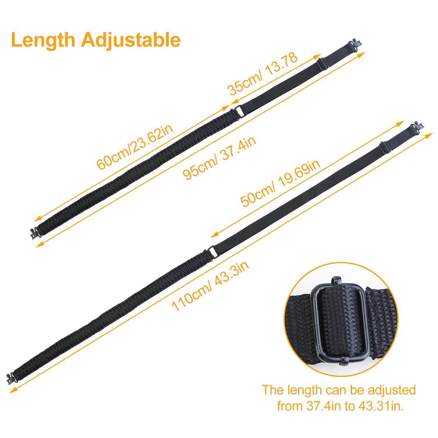 Tactical Paracord Sling - Adjustable Paracord Strap Tactical & Self Defense - Tophatter Daily Deals