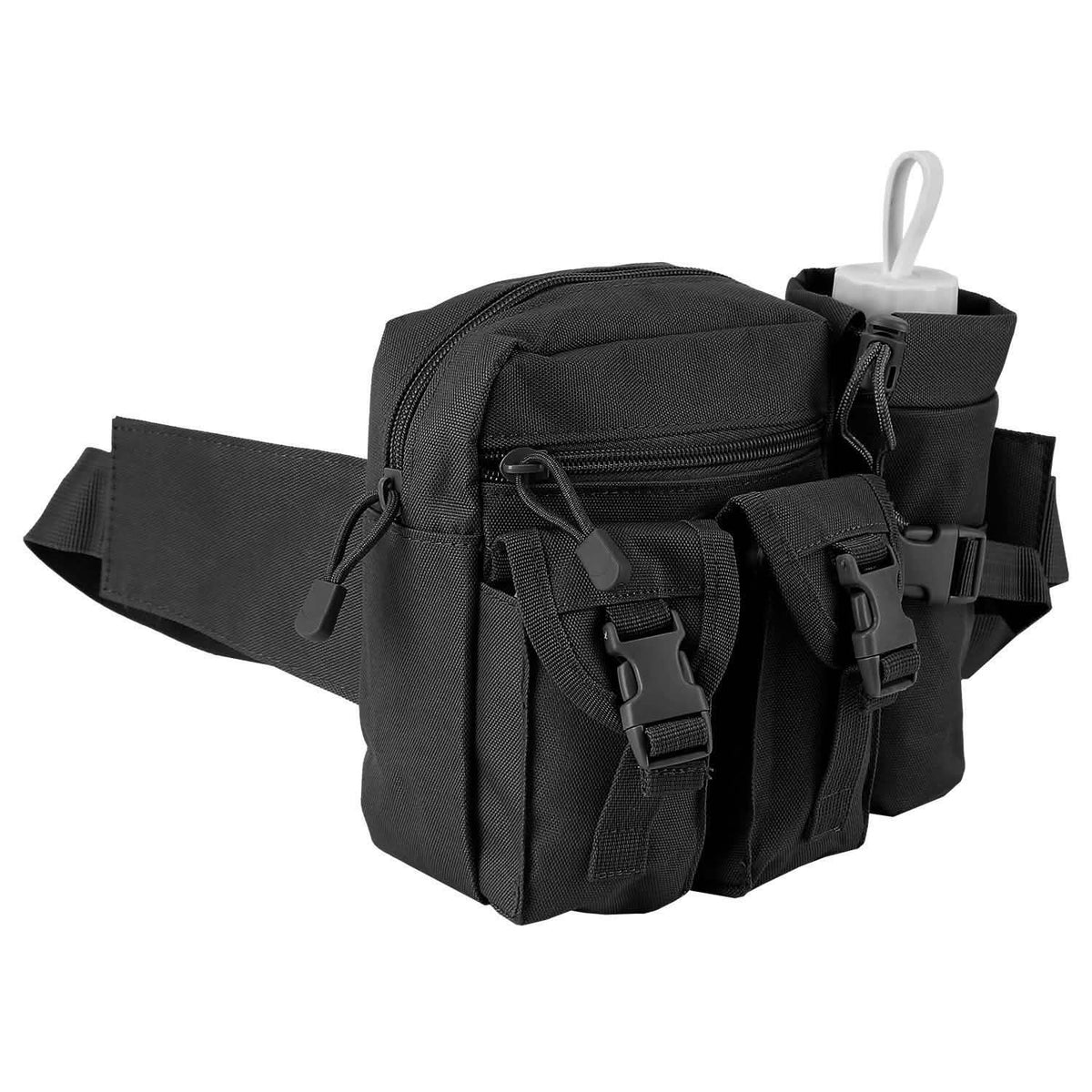 Tactical Waist Bag Utility Pouch Belt Bag with Water Bottle Pouch Tactical & Self Defense - Tophatter Daily Deals