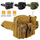 Tactical Waist Bag Utility Pouch Belt Bag with Water Bottle Pouch Tactical & Self Defense - Tophatter Daily Deals