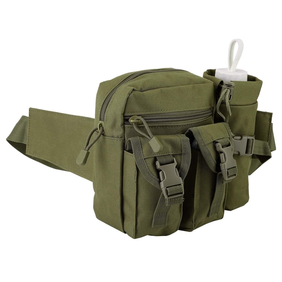 Tactical Waist Bag Utility Pouch Belt Bag with Water Bottle Pouch Tactical & Self Defense - Tophatter Daily Deals
