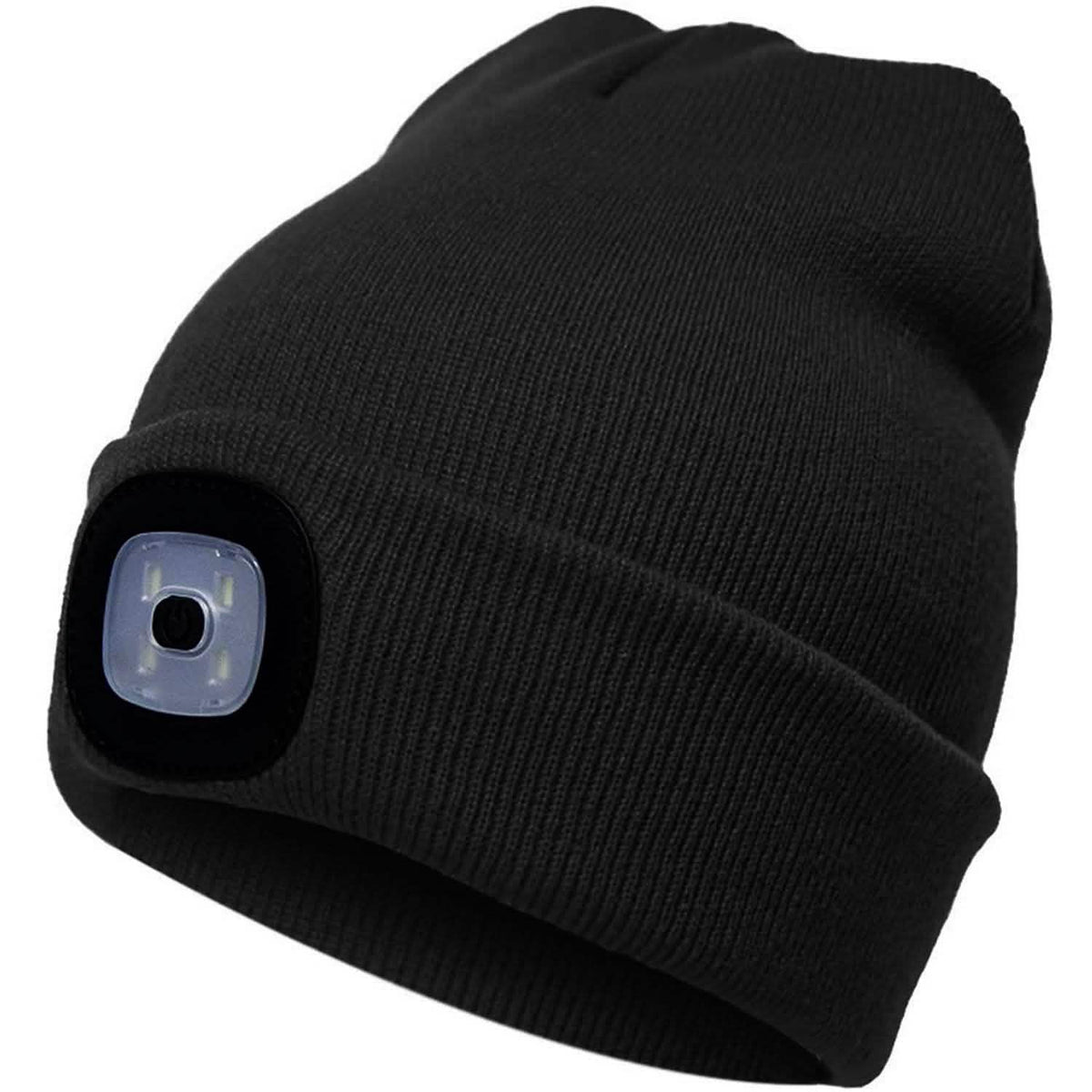 TANGCISON LED Lighted Beanie Hat Black Outdoor Recreation - Tophatter Daily Deals