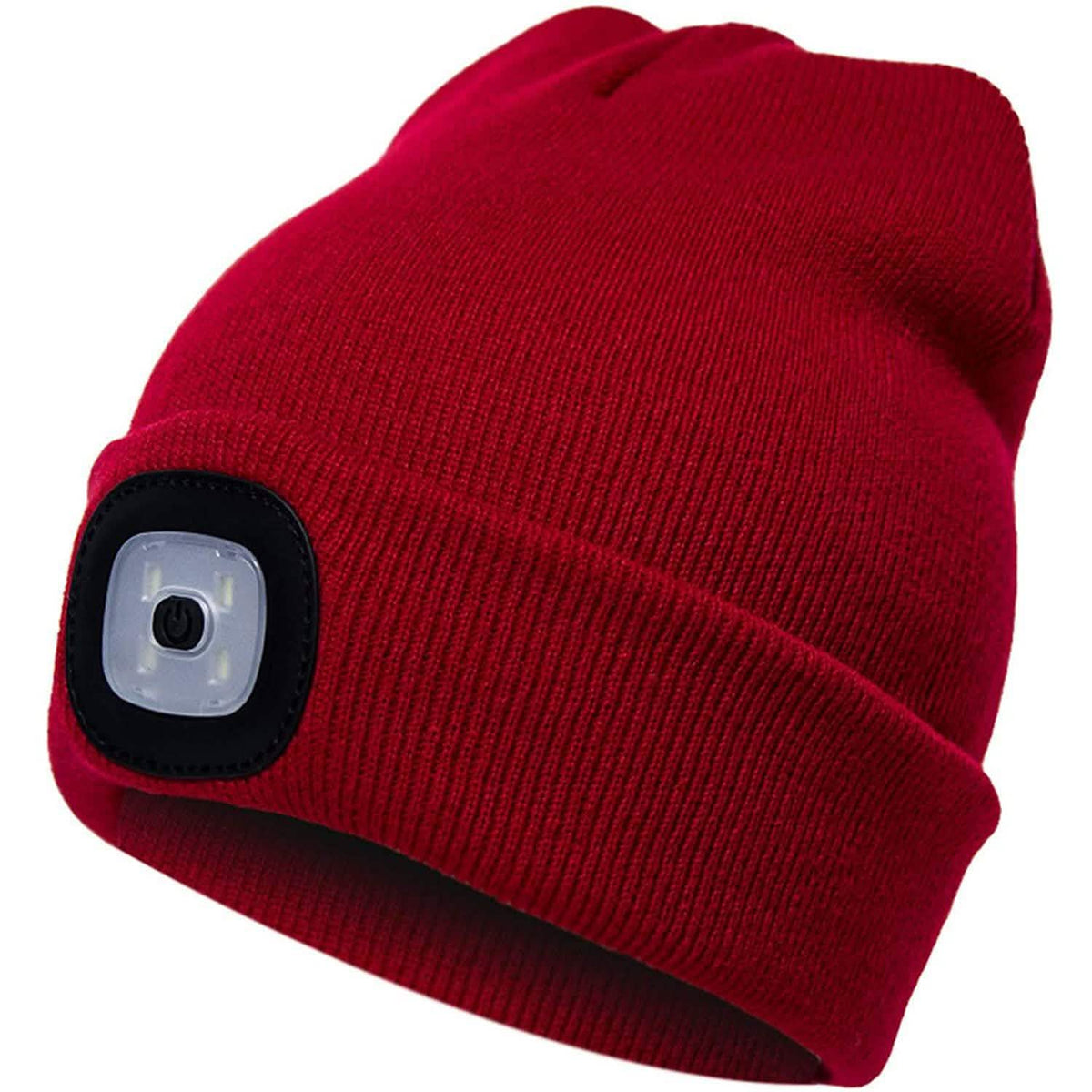 TANGCISON LED Lighted Beanie Hat Red Outdoor Recreation - Tophatter Daily Deals