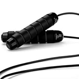 Tangle-Free Skipping Rope with Ball Bearings Black Fitness & Exercise - Tophatter Daily Deals