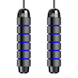 Tangle-Free Skipping Rope with Ball Bearings Blue Fitness & Exercise - Tophatter Daily Deals