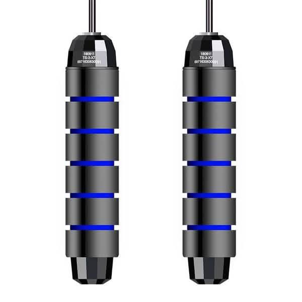 Tangle-Free Skipping Rope with Ball Bearings Blue Fitness & Exercise - Tophatter Daily Deals