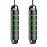 Tangle-Free Skipping Rope with Ball Bearings Green Fitness & Exercise - Tophatter Daily Deals