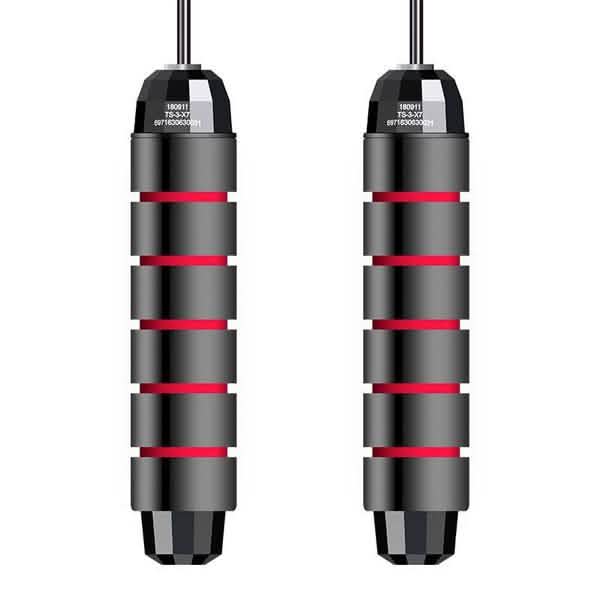 Tangle-Free Skipping Rope with Ball Bearings Red Fitness & Exercise - Tophatter Daily Deals