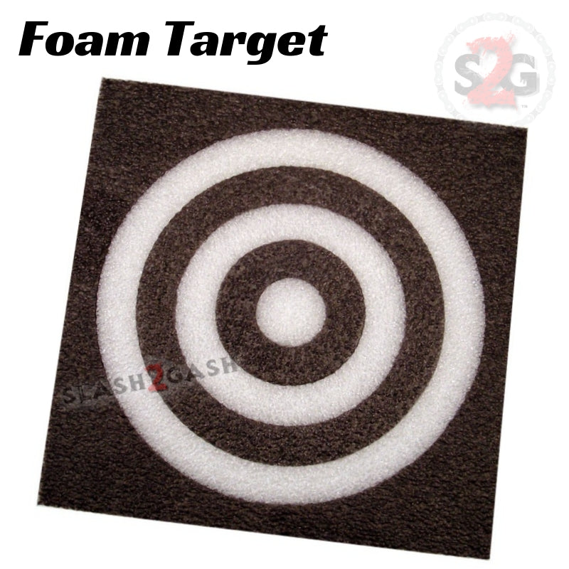 Blowgun Foam Target Square Bullseye - Black or White Black Blowgun Darts/Accessories - Tophatter Daily Deals