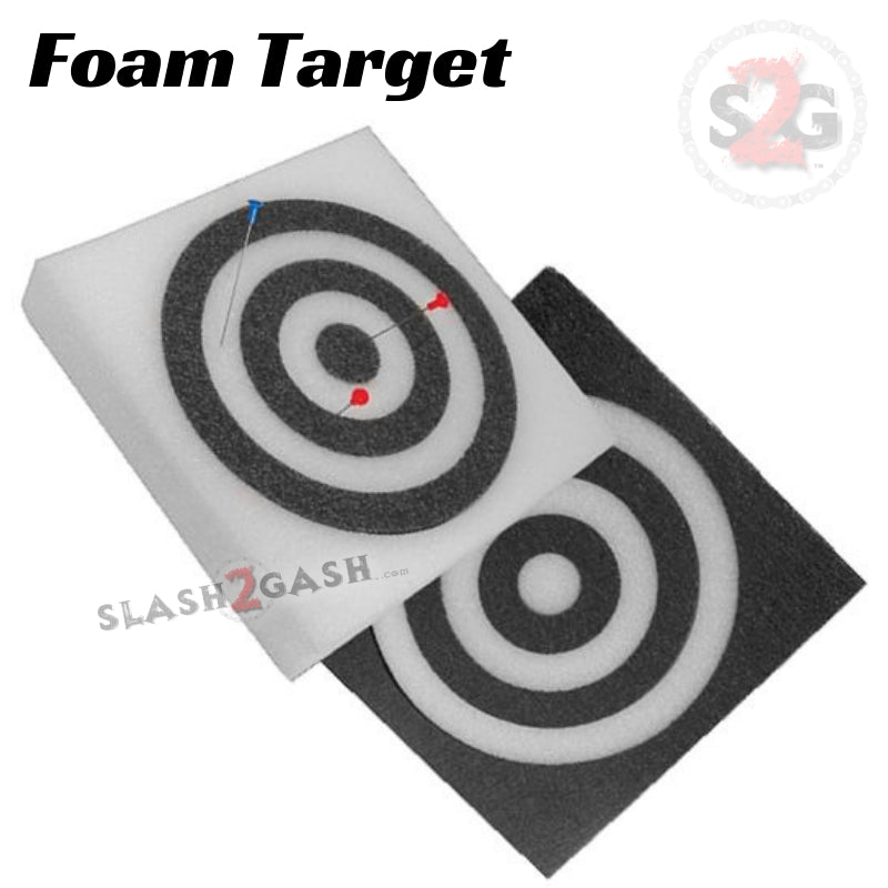 Blowgun Foam Target Square Bullseye - Black or White Blowgun Darts/Accessories - Tophatter Daily Deals