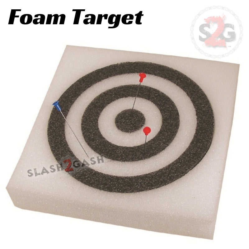 Blowgun Foam Target Square Bullseye - Black or White White Blowgun Darts/Accessories - Tophatter Daily Deals