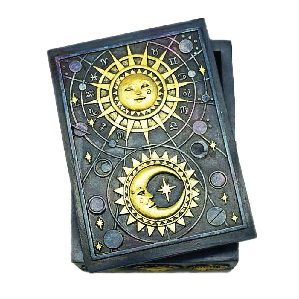 Tarot Deck Storage Box Moon & Stars Storage Solutions - Tophatter Daily Deals