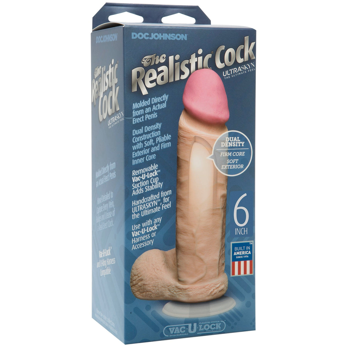 ULTRASKYN 6 Inch Realistic Suction Cup Dildo – Non-Phthalate Body-Safe Toy > Dildos > Realistic Dildos - Tophatter Daily Deals