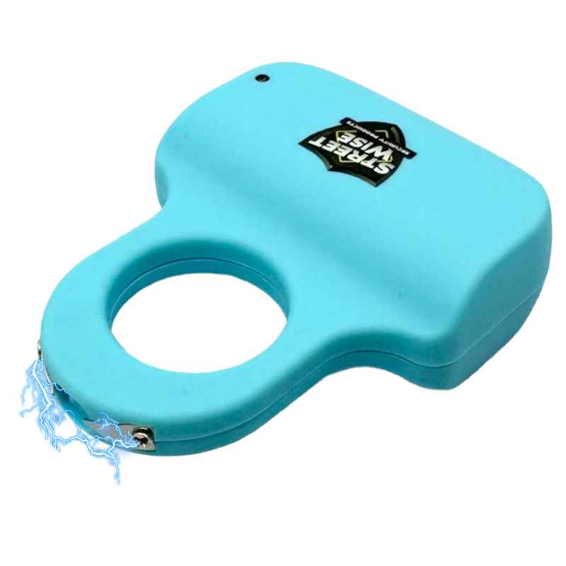 Sting Ring Stun Gun Runners Self Defense 18 Million Volts Teal Stun Guns - Tophatter Daily Deals