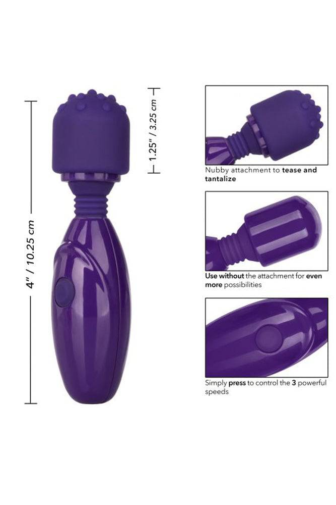 Cal Exotics - Tiny Teasers - Nubby Mini Wand - Purple Sex Toy - Tophatter Daily Deals