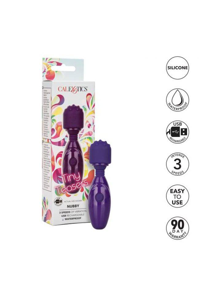 Cal Exotics - Tiny Teasers - Nubby Mini Wand - Purple Sex Toy - Tophatter Daily Deals
