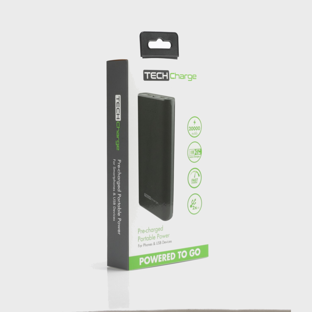 TechCharge Dual USB Port Charger Phone Charger - Tophatter Daily Deals