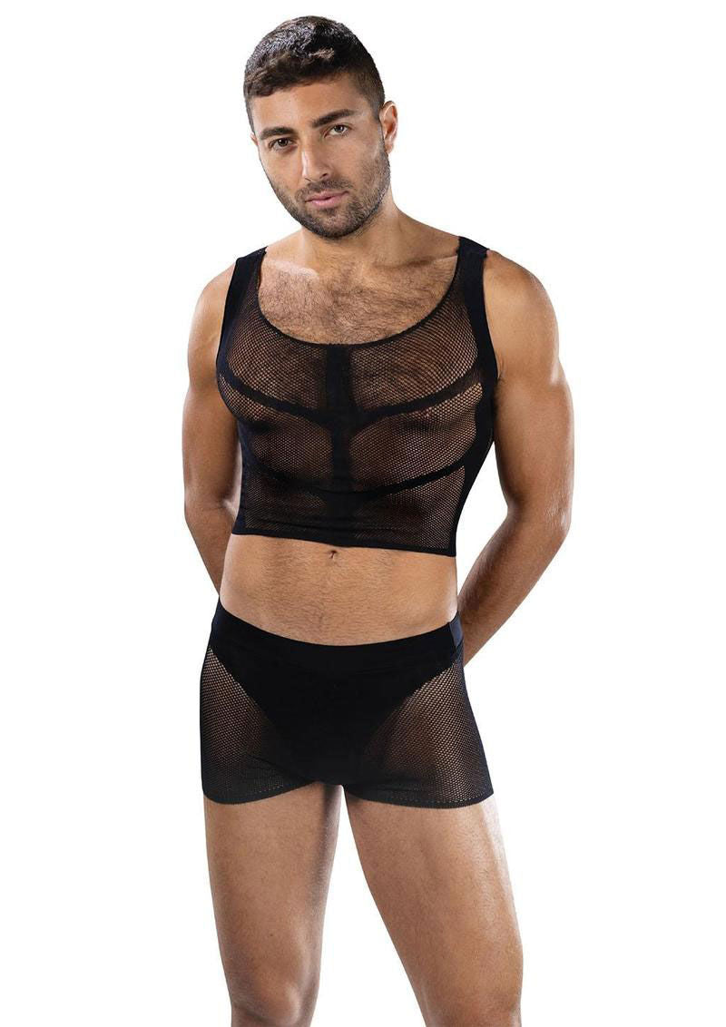 Fishnet Armor 2 Piece Set (Black) – Lightweight Breathable Lingerie Set > Clothes > Lingerie Sets - Tophatter Daily Deals