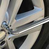 Telescoping Lug Wrench Extendable Tire Wheel Nut with CR-V Sockets Automotive - Tophatter Daily Deals