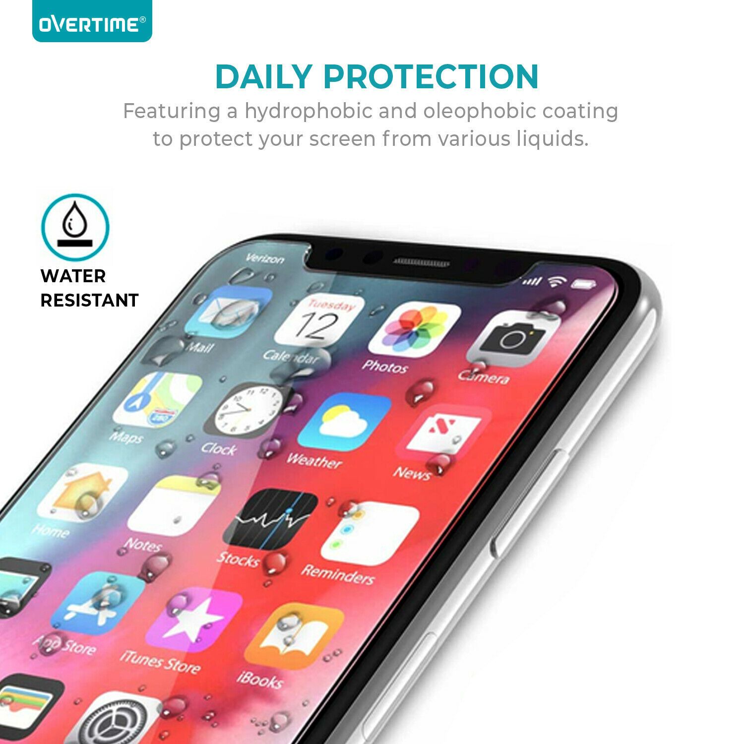 Tempered Glass for iPhone 11 Pro, XS and X iPhone Screen Protector - Tophatter Daily Deals