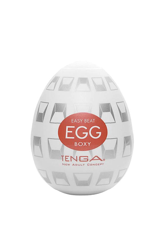Tenga - Egg - Boxy Textured Egg Masturbator Sex Toy - Tophatter Daily Deals