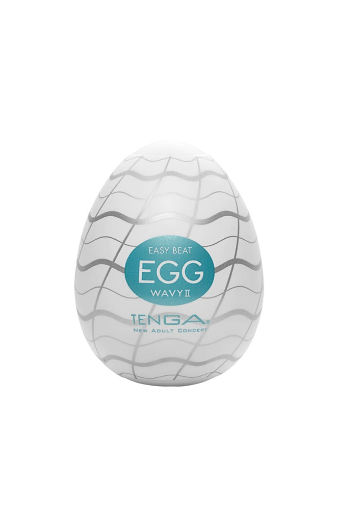 Tenga - Egg - Wavy II Textured Egg Masturbator Sex Toy - Tophatter Daily Deals