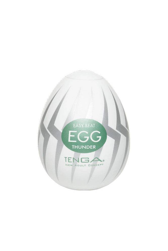 Tenga - Egg - Thunder Textured Egg Masturbator Sex Toy - Tophatter Daily Deals