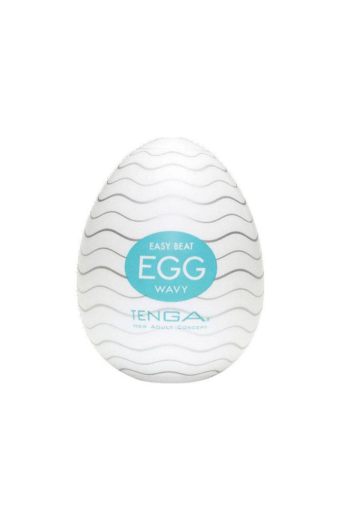 Tenga - Egg - Wavy Textured Egg Masturbator Sex Toy - Tophatter Daily Deals