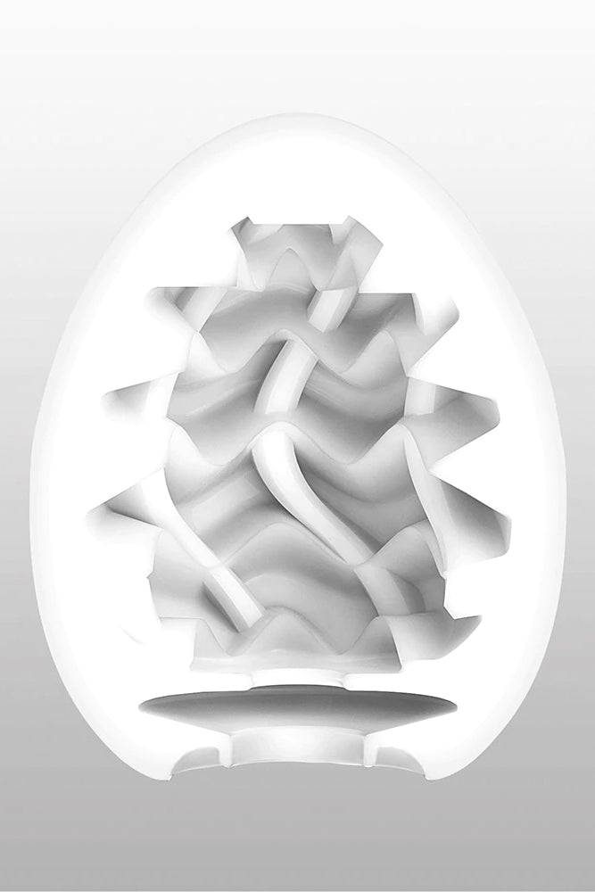 Tenga - Egg - Wavy II Textured Egg Masturbator Sex Toy - Tophatter Daily Deals