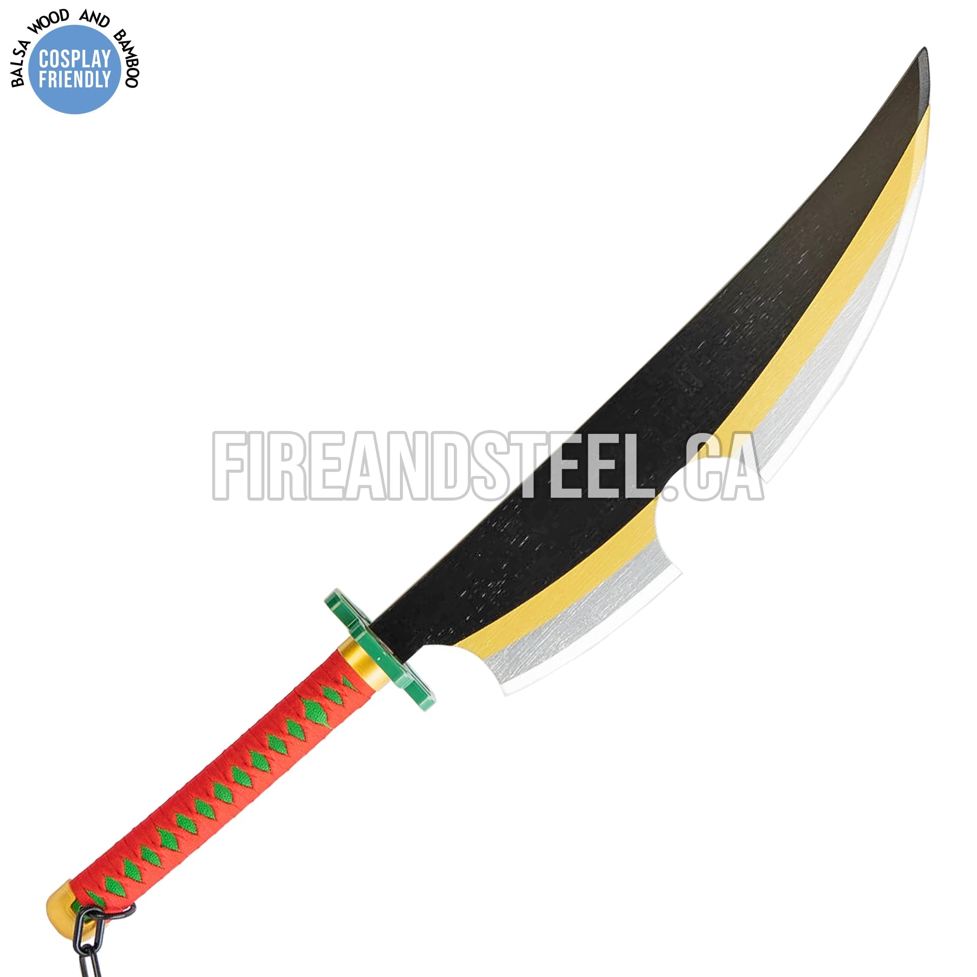 Tengen Uzui's Dual Nichirin Sword Pair (Wood) Anime Sword - Tophatter Daily Deals