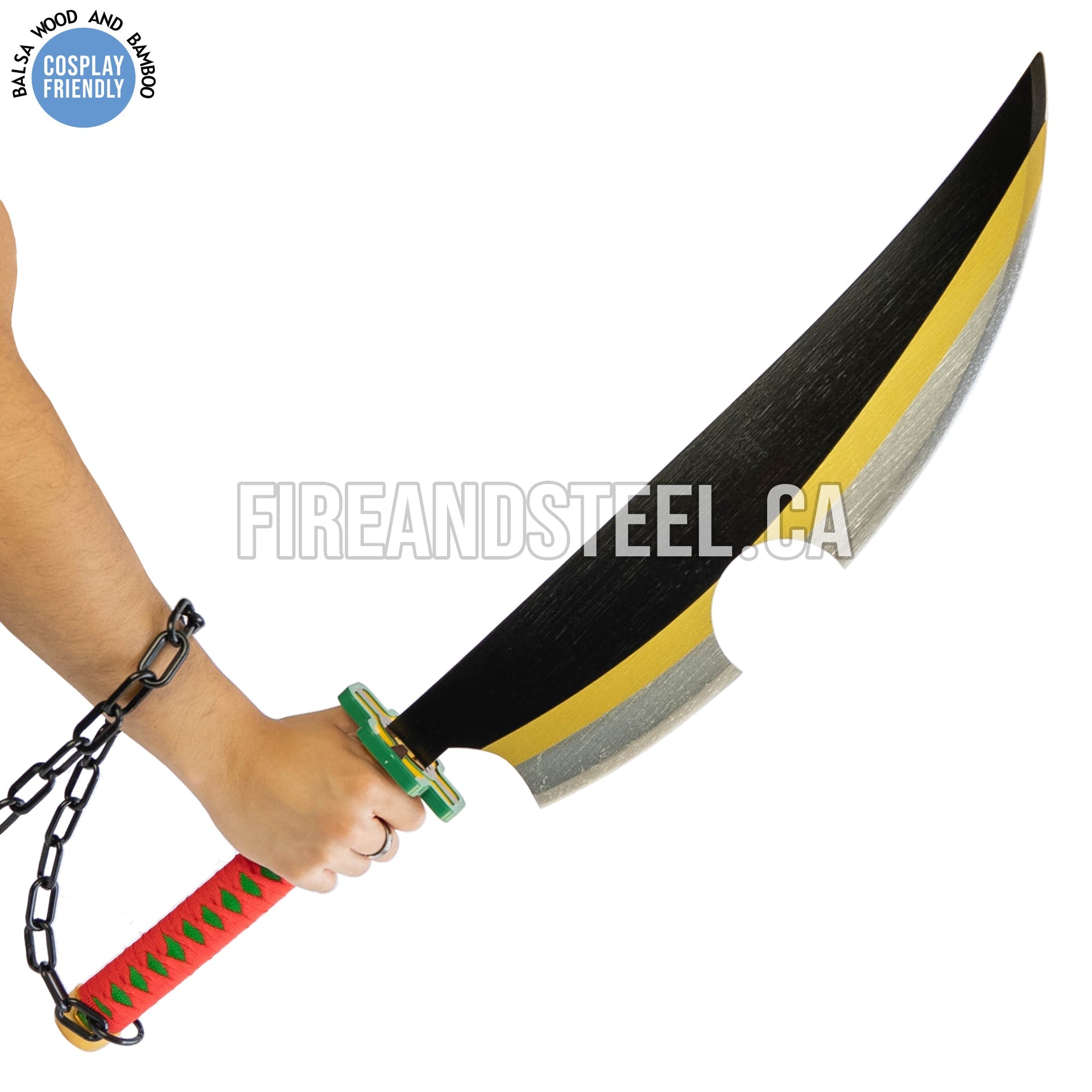 Tengen Uzui's Dual Nichirin Sword Pair (Wood) Anime Sword - Tophatter Daily Deals