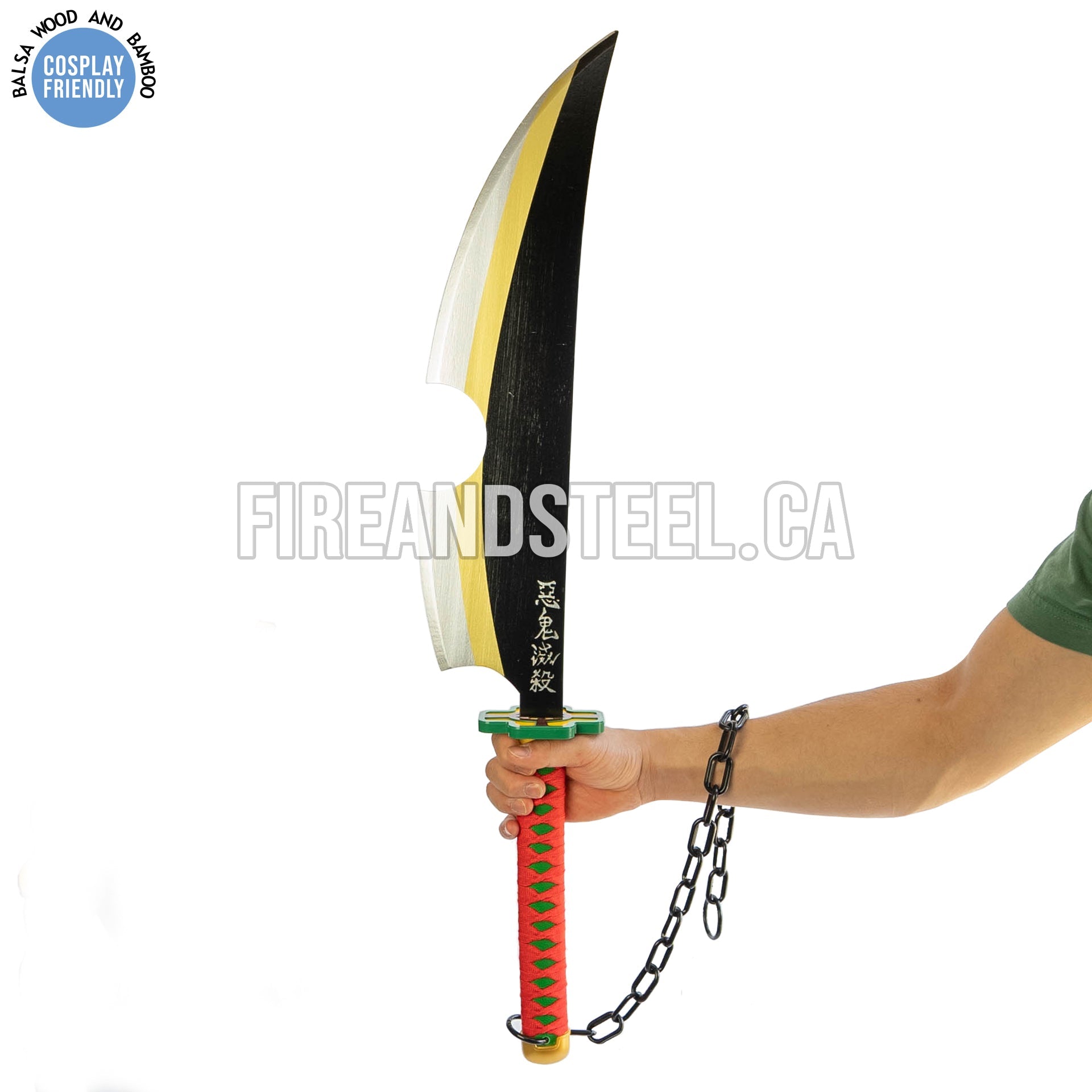 Tengen Uzui's Dual Nichirin Sword Pair (Wood) Anime Sword - Tophatter Daily Deals