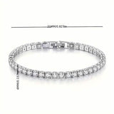 Tennis Single Row Synthetic Zircon Bracelet Bracelets - Tophatter Daily Deals