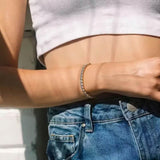 Tennis Single Row Synthetic Zircon Bracelet Bracelets - Tophatter Daily Deals