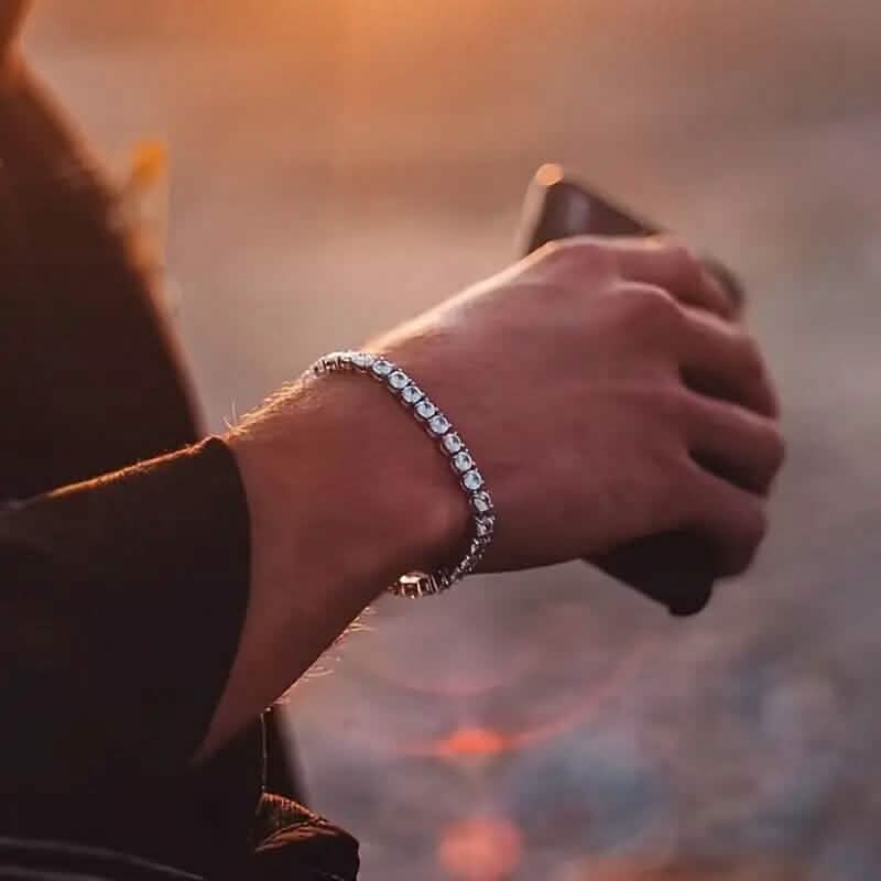 Tennis Single Row Synthetic Zircon Bracelet Bracelets - Tophatter Daily Deals