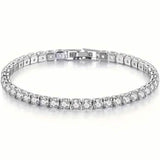 Tennis Single Row Synthetic Zircon Bracelet Bracelets - Tophatter Daily Deals