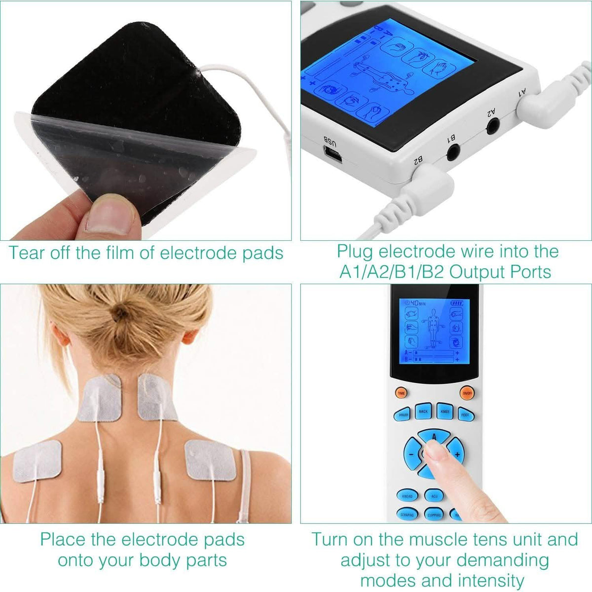 Tens Unit Machine Impulse Massager Health & Wellness - Tophatter Daily Deals