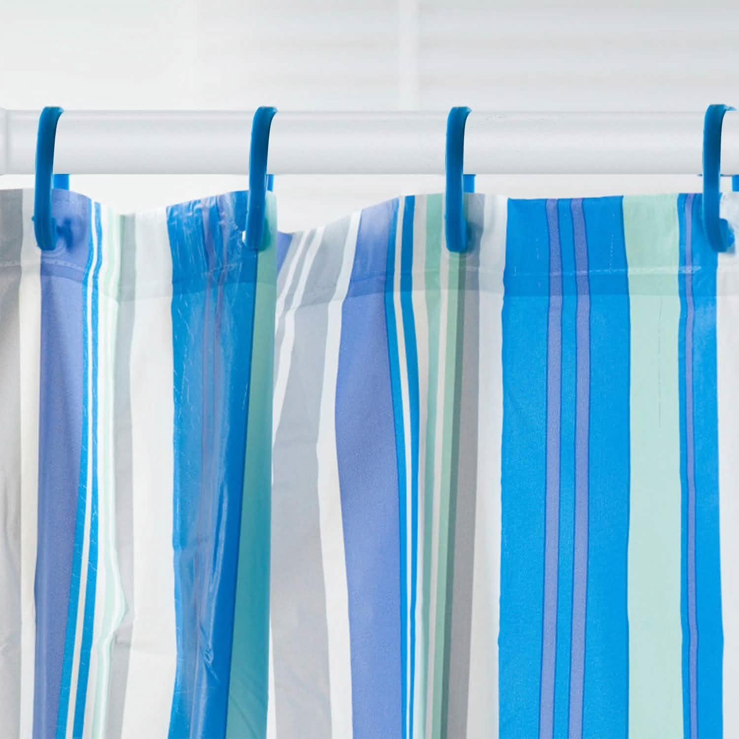 Tension Curtain Rod Spring Load Adjustable Curtain Pole Furniture & Decor - Tophatter Daily Deals