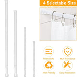 Tension Curtain Rod Spring Load Adjustable Curtain Pole Furniture & Decor - Tophatter Daily Deals
