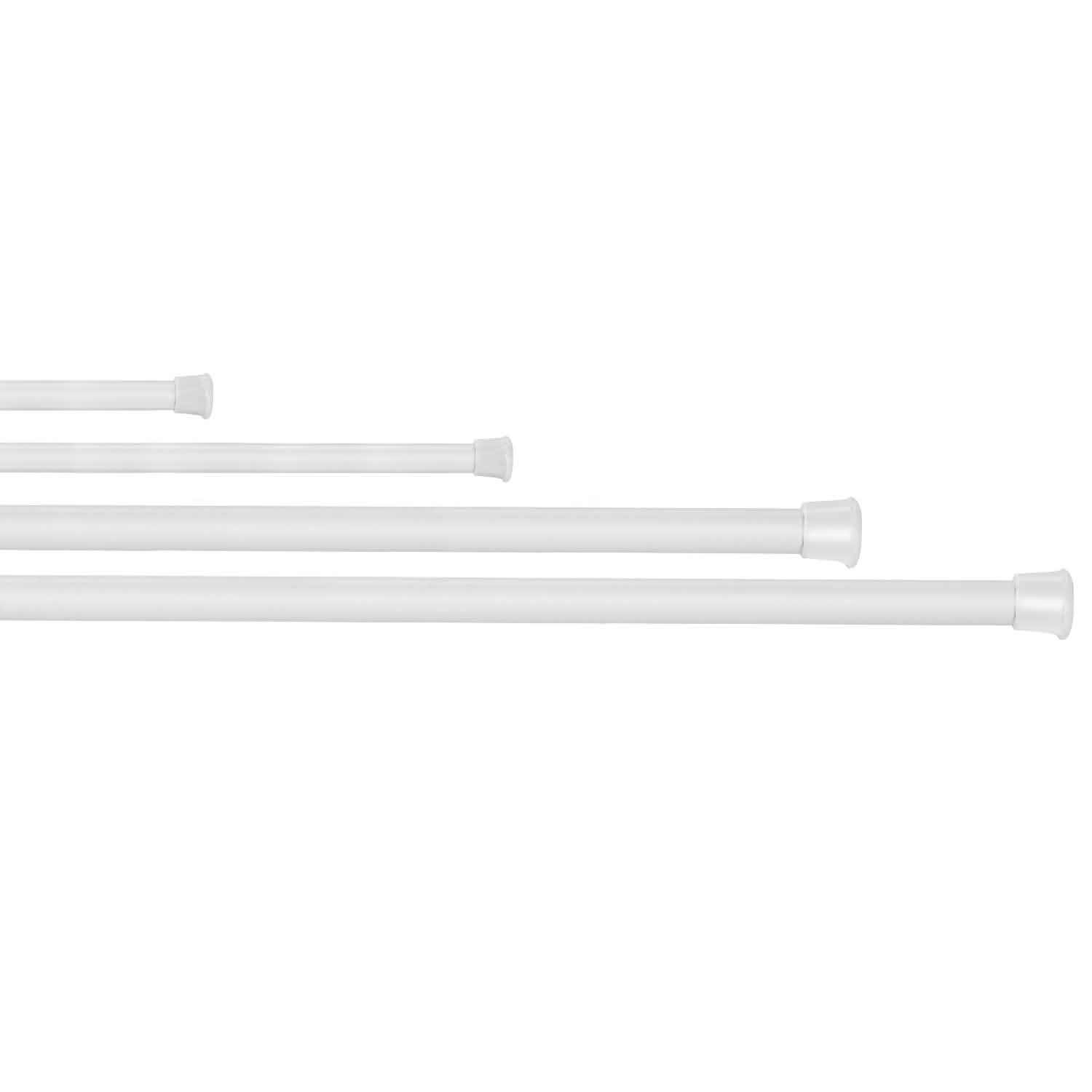 Tension Curtain Rod Spring Load Adjustable Curtain Pole Furniture & Decor - Tophatter Daily Deals