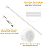 Tension Curtain Rod Spring Load Adjustable Curtain Pole Furniture & Decor - Tophatter Daily Deals