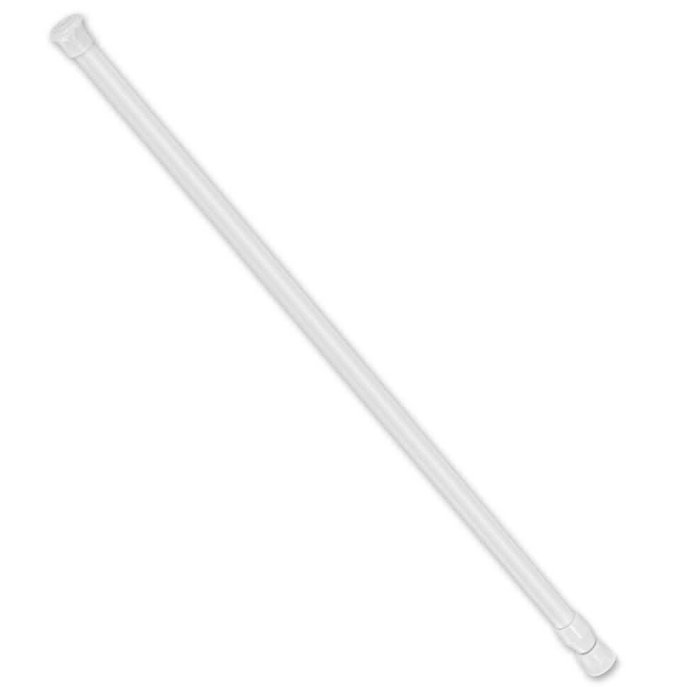 Tension Curtain Rod Spring Load Adjustable Curtain Pole L Furniture & Decor - Tophatter Daily Deals